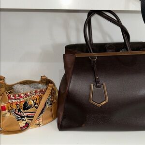 FENDI TOTE + PRADA BAG FOR @DOROTHYEMER3